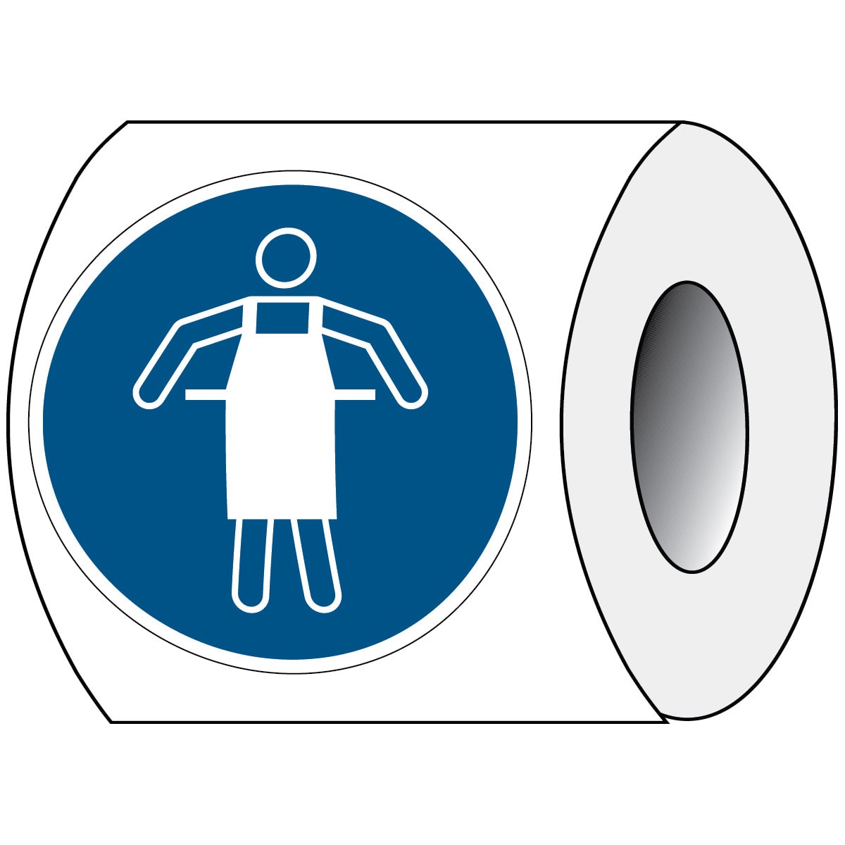 BRADY - Segnaletica di sicurezza ISO – È obbligatorio indossare il grembiule protettivo 821693