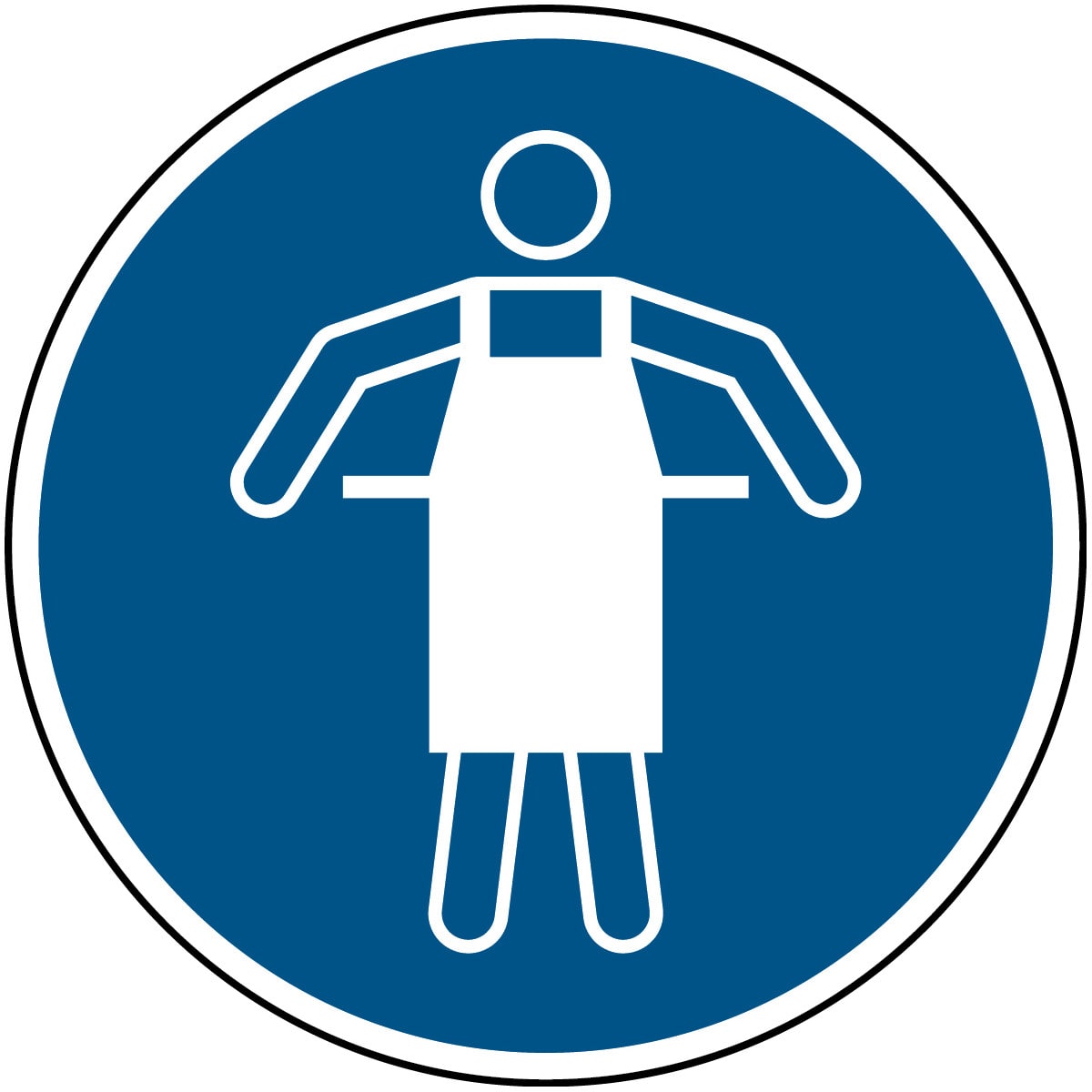 BRADY - Segnaletica di sicurezza ISO – È obbligatorio indossare il grembiule protettivo 821698