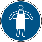 BRADY - Segnaletica di sicurezza ISO – È obbligatorio indossare il grembiule protettivo 821700