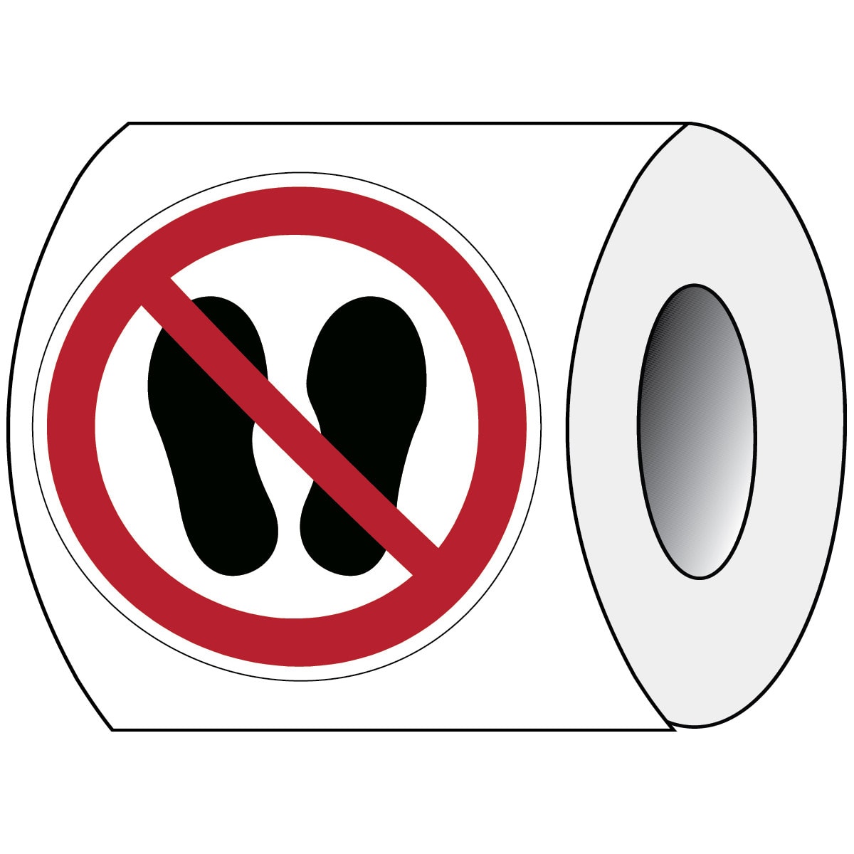 BRADY - Segnaletica di sicurezza ISO – Vietato calpestare o sostare in questa zona 824975