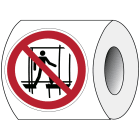 BRADY - Segnaletica di sicurezza ISO – Vietato l’uso di questa impalcatura incompleta 825122