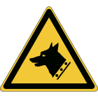 BRADY - Segnaletica di sicurezza ISO – Attenzione; Cane da guardia