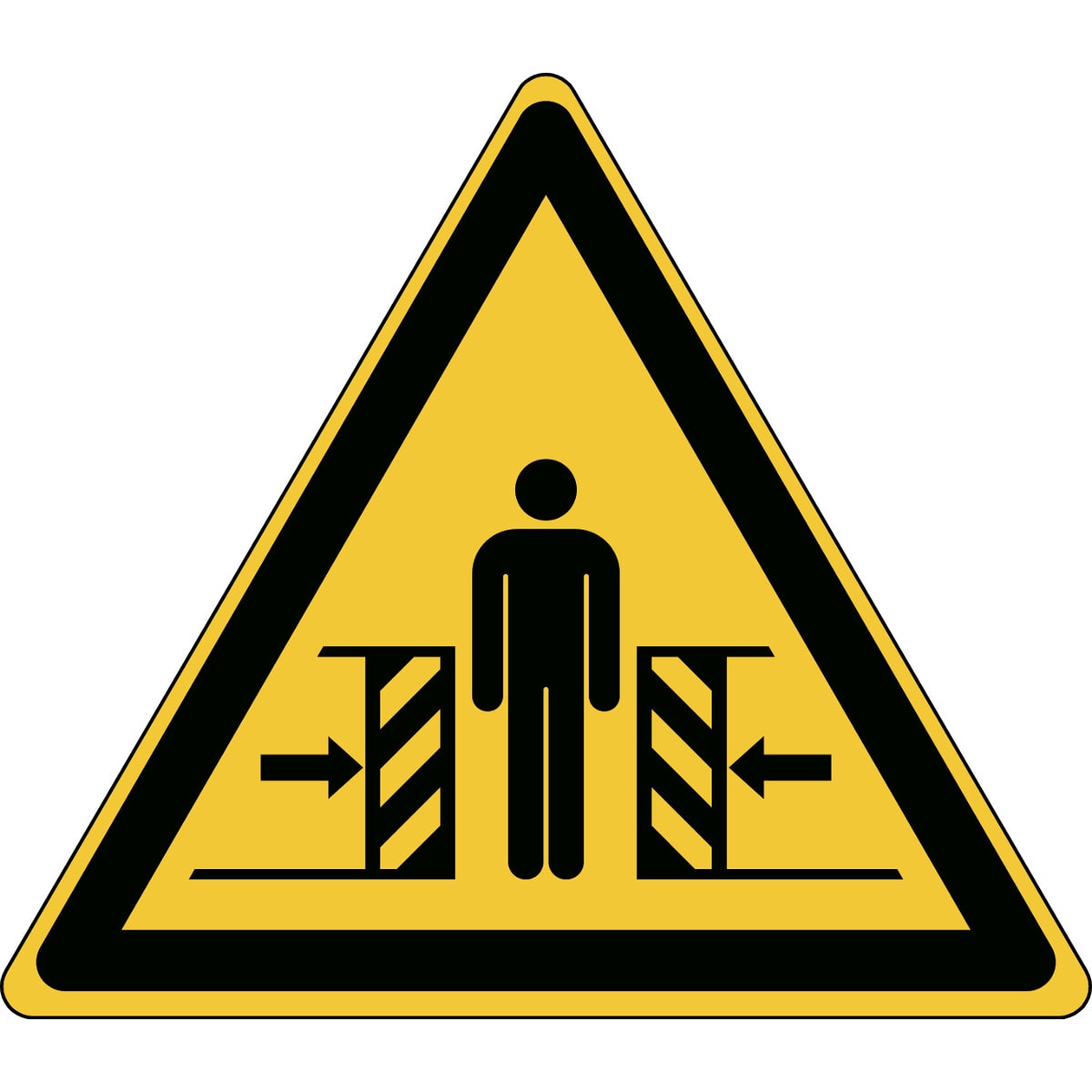 BRADY - Segnaletica di sicurezza ISO – Attenzione; Pericolo di schiacciamento