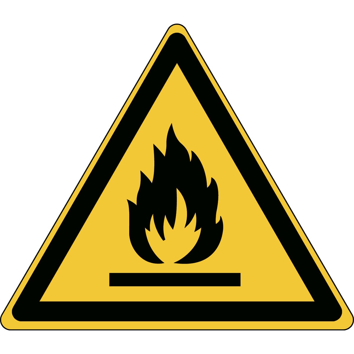 BRADY - Segnaletica di sicurezza ISO – Attenzione: Materiali infiammabili