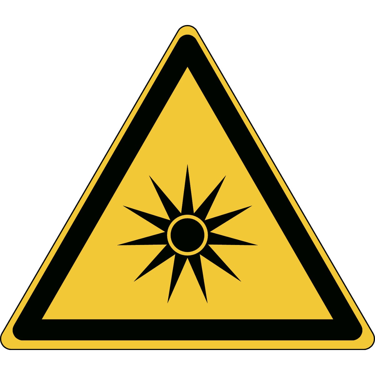 BRADY - Segnaletica di sicurezza ISO – Attenzione; Radiazioni ottiche 830321