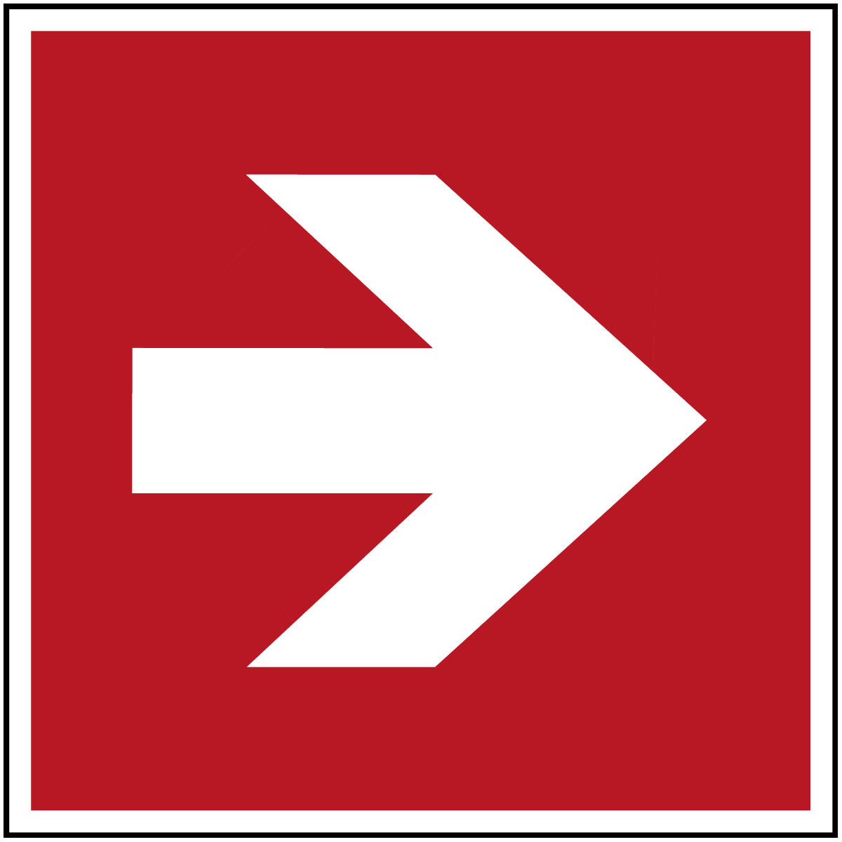 BRADY - Segnaletica di sicurezza ISO Freccia direzionale 45 gradi 830794