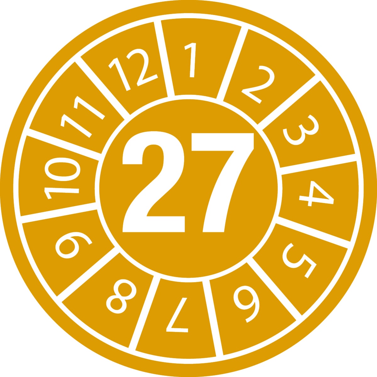 BRADY - Etichetta con data di ispezione