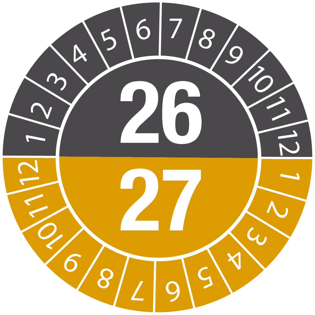 BRADY - Etichetta con data di ispezione