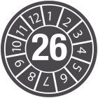 BRADY - Etichette antimanomissione con data di ispezione Anno 26 834047