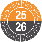 BRADY - Etichette antimanomissione con data di ispezione Anno 25/26 834081