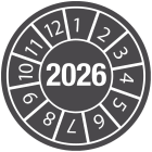 BRADY - Etichette antimanomissione con data di ispezione Anno 2026 834155