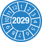 BRADY - Etichette antimanomissione con data di ispezione Anno 2029