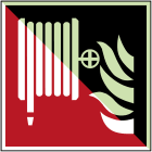 BRADY - Segnaletica di sicurezza fotoluminescente – Naspo antincendio 835183