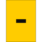 BRADY - Numeri e lettere in formato DIN A4