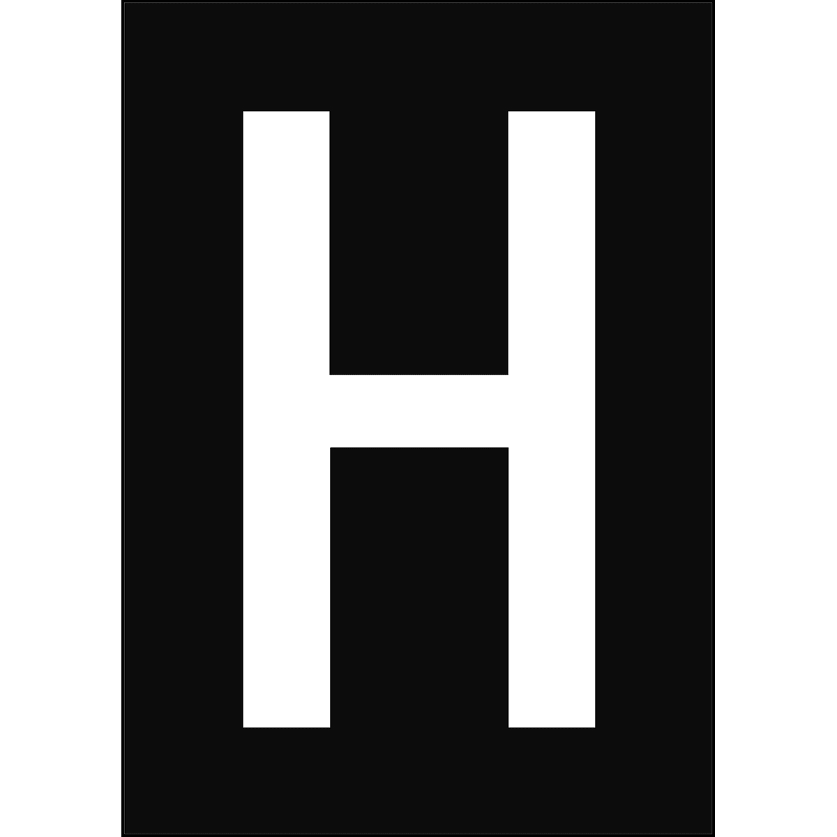 BRADY - Numeri e lettere in formato DIN A4