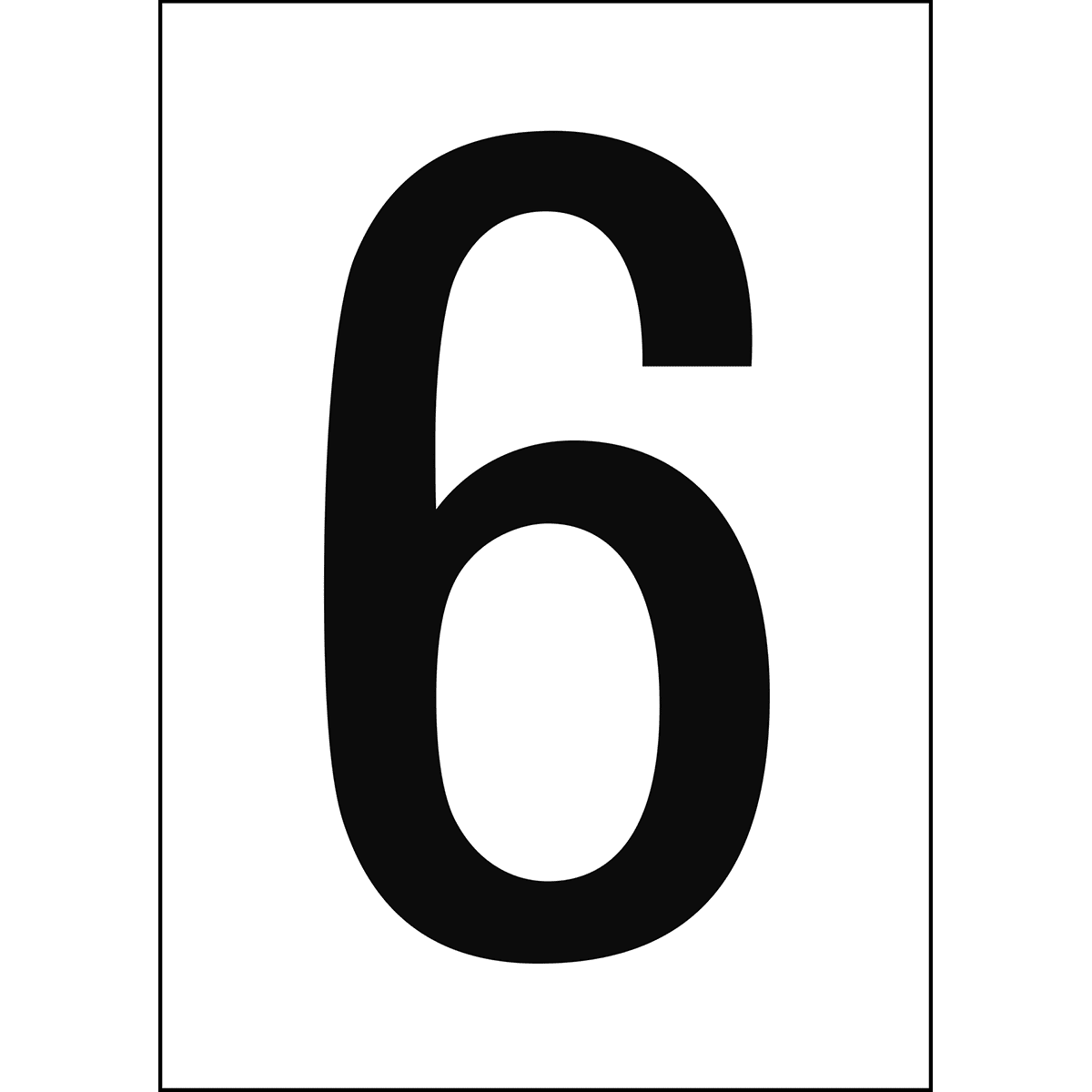 BRADY - Numeri e lettere in formato DIN A4 911101