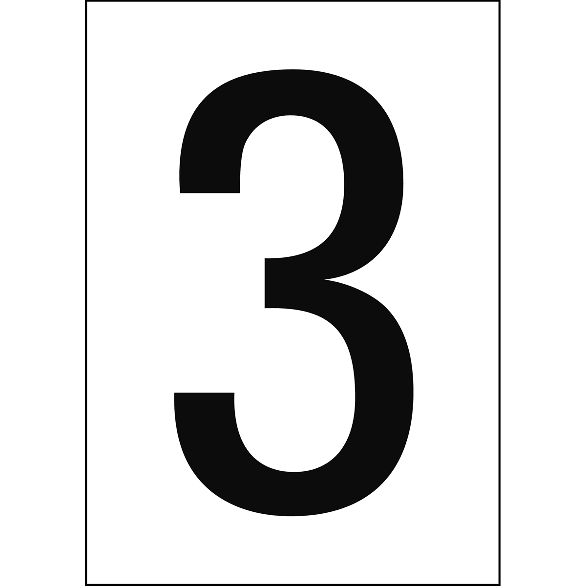 BRADY - Numeri e lettere in formato DIN A4 911104