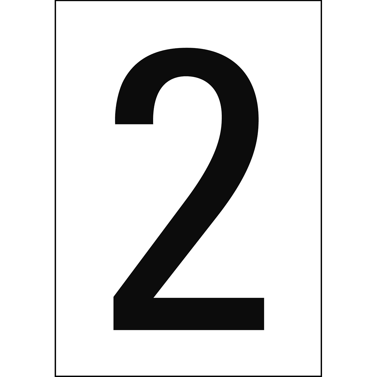 BRADY - Numeri e lettere in formato DIN A4