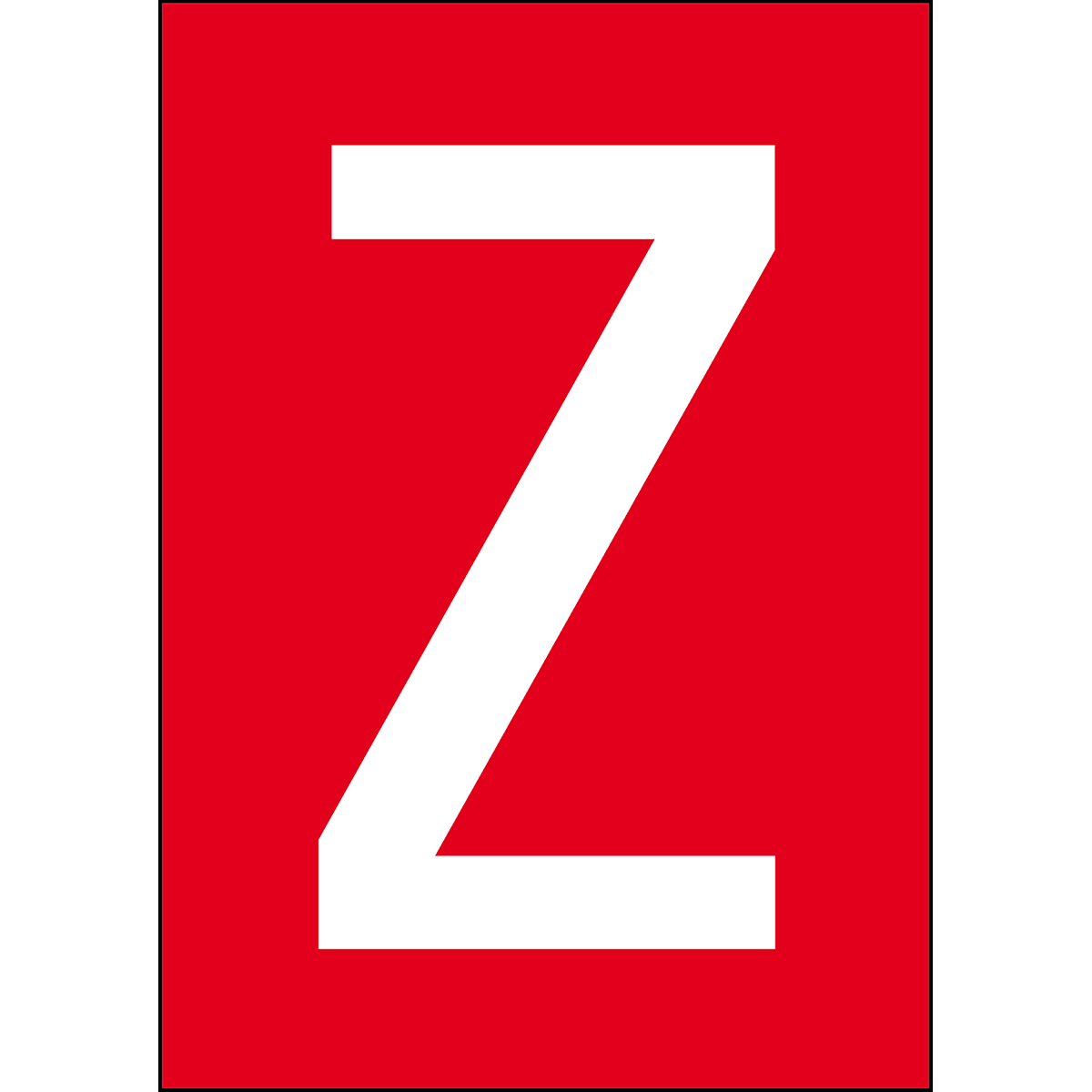 BRADY - Numeri e lettere in formato DIN A4