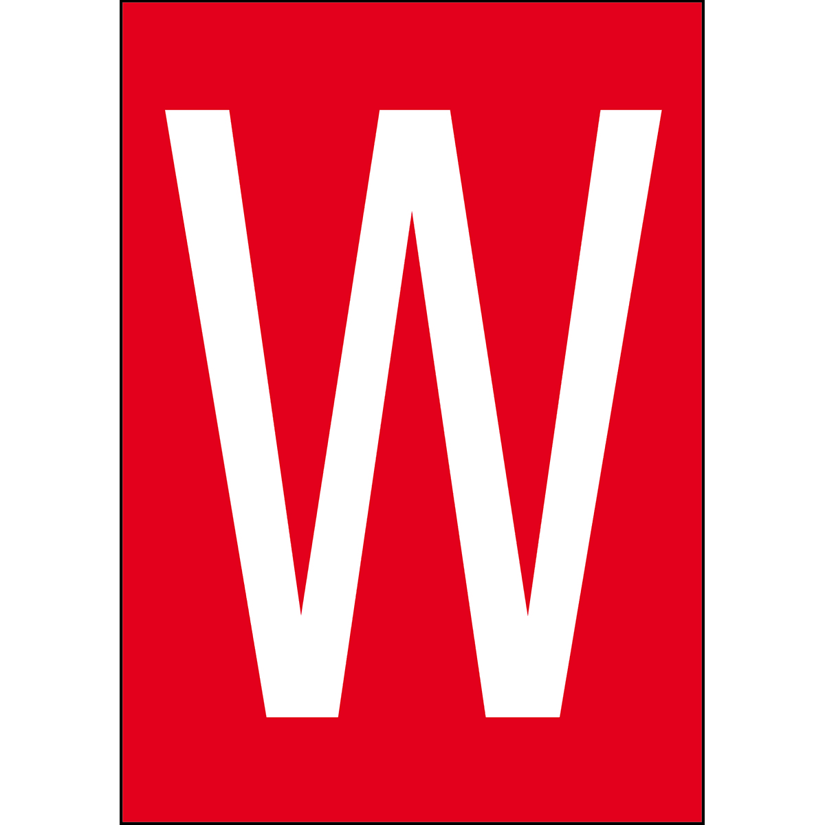 BRADY - Numeri e lettere in formato DIN A4 911111