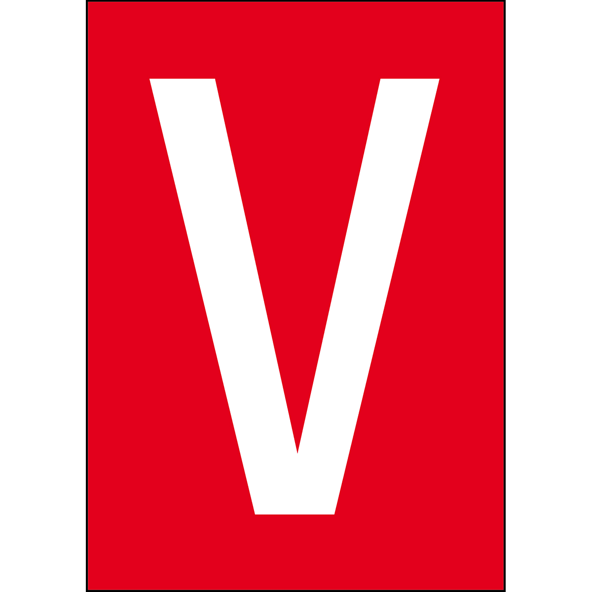 BRADY - Numeri e lettere in formato DIN A4