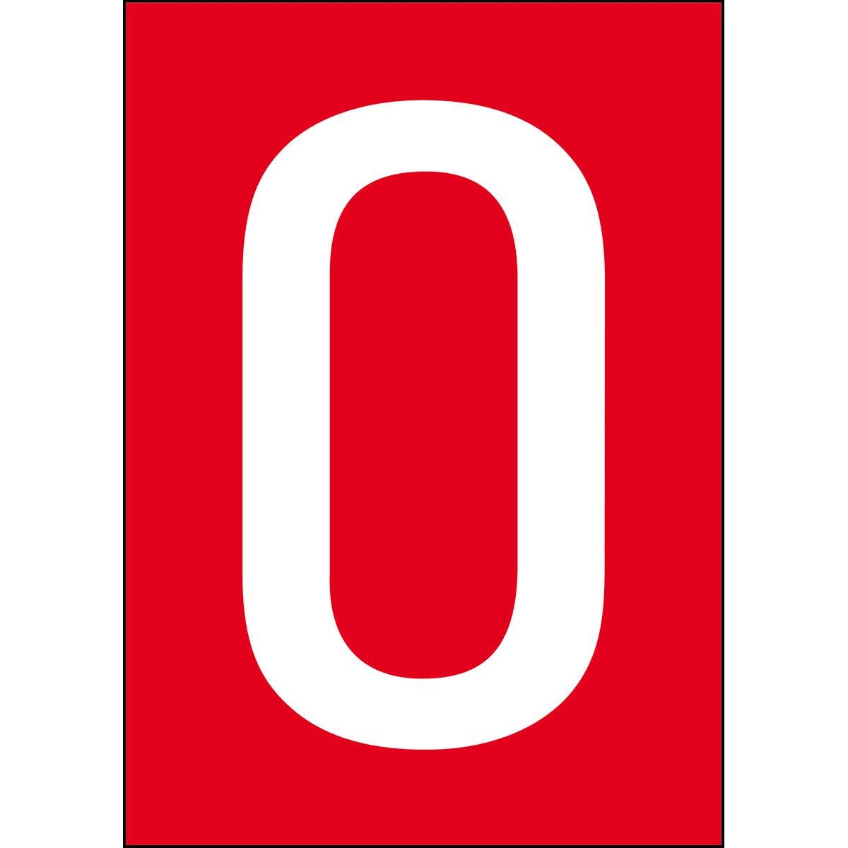 BRADY - Numeri e lettere in formato DIN A4