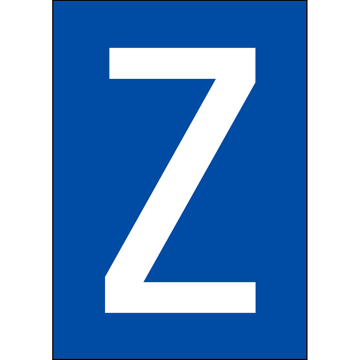 BRADY - Numeri e lettere in formato DIN A4