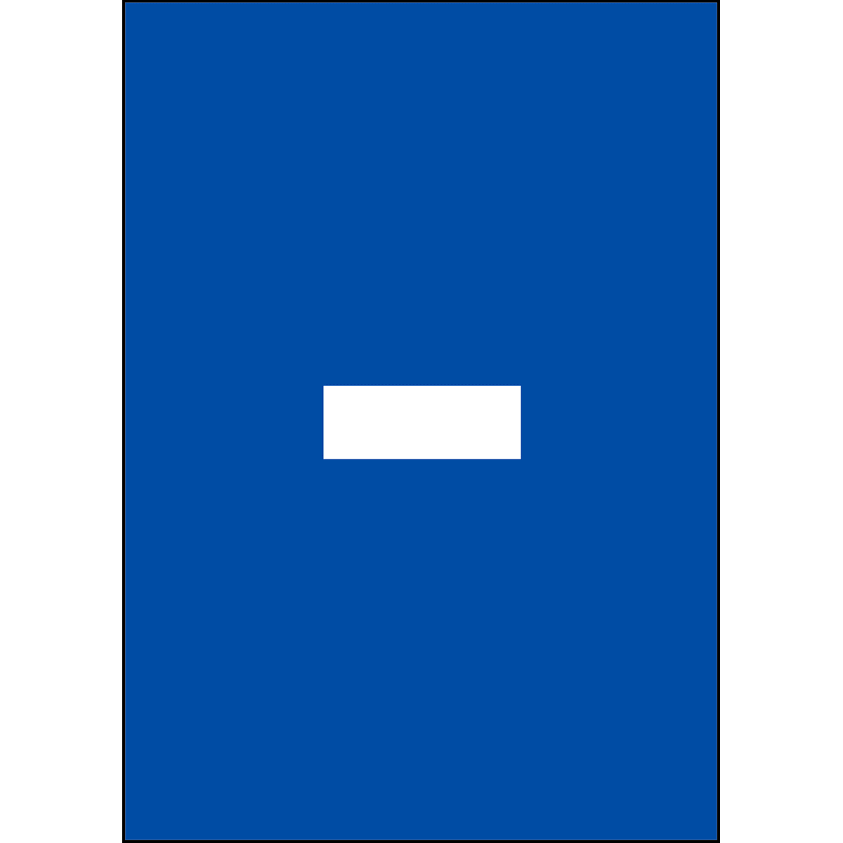 BRADY - Numeri e lettere in formato DIN A4 911209