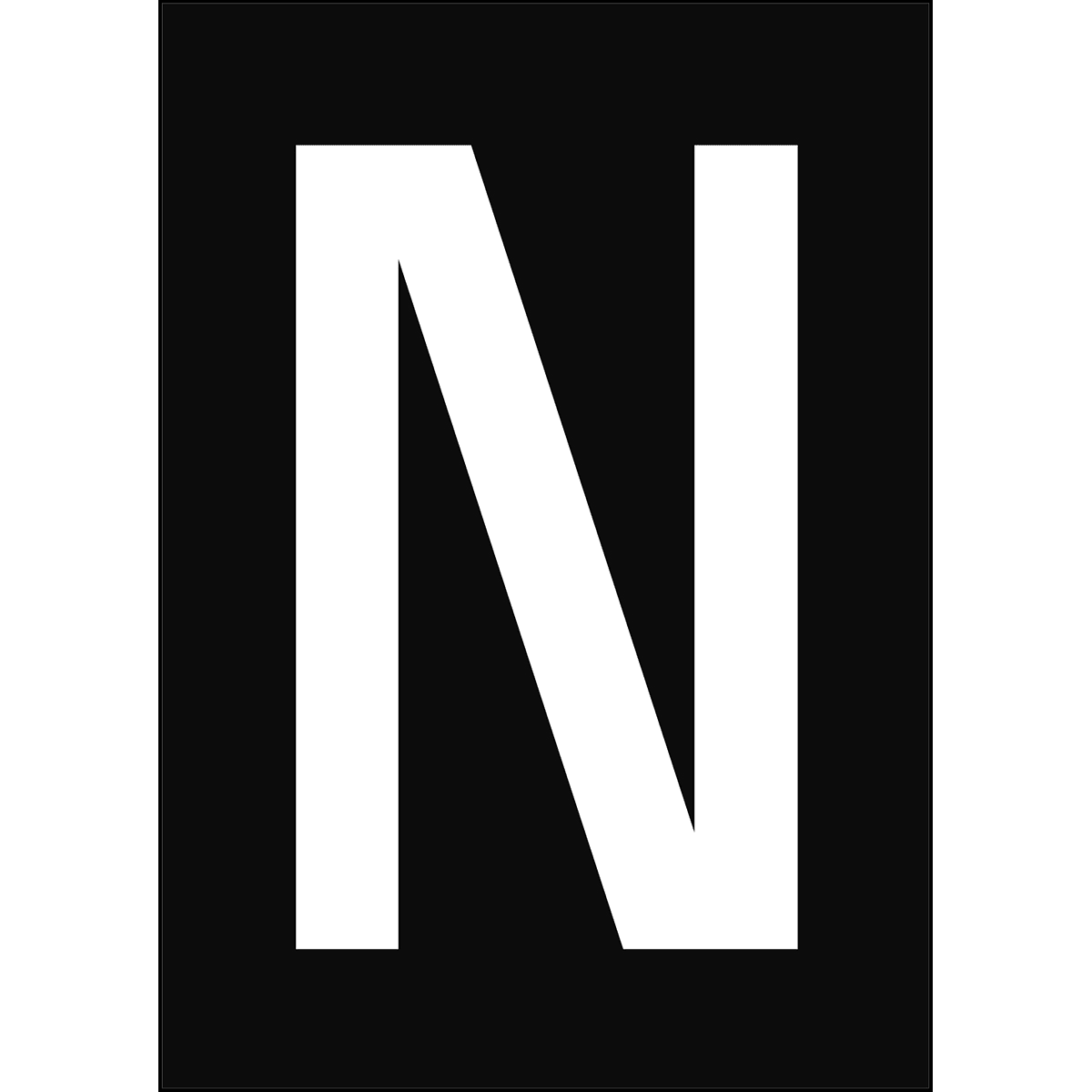 BRADY - Numeri e lettere in formato DIN A4
