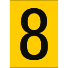 BRADY - NL7541A4YL-8 - 1 segnale numeri e lettere in formato DIN A4.