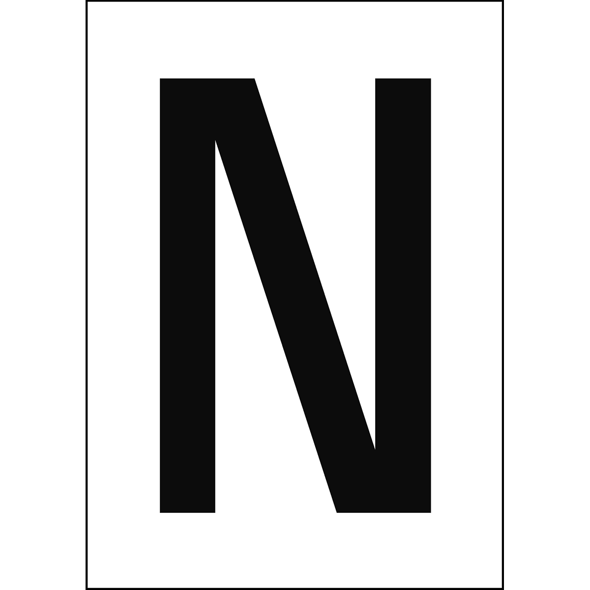 BRADY - Numeri e lettere in formato DIN A4