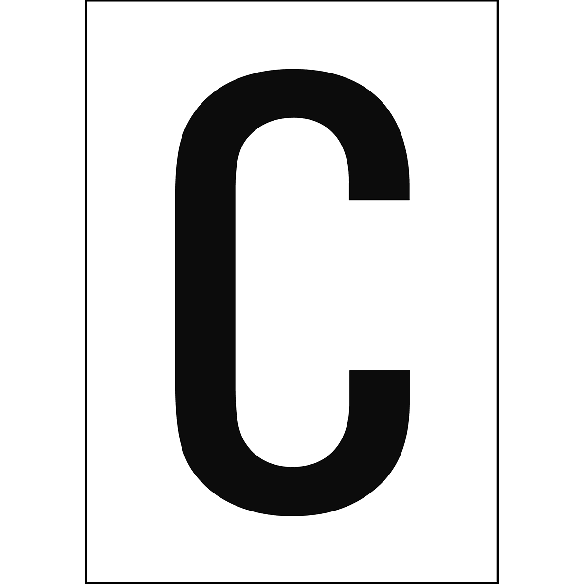 BRADY - Numeri e lettere in formato DIN A4 911328