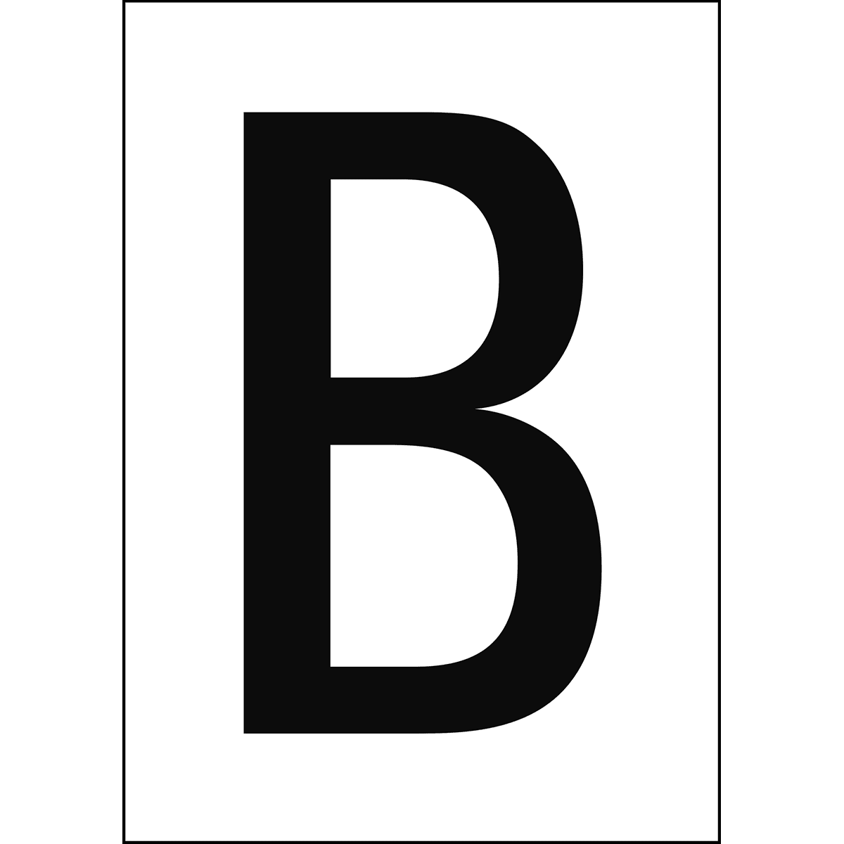 BRADY - Numeri e lettere in formato DIN A4