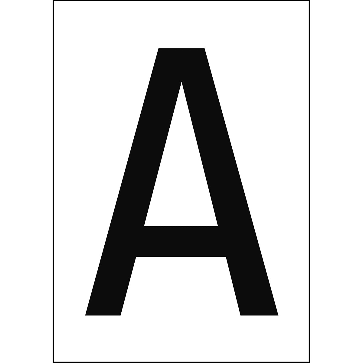 BRADY - Numeri e lettere in formato DIN A4