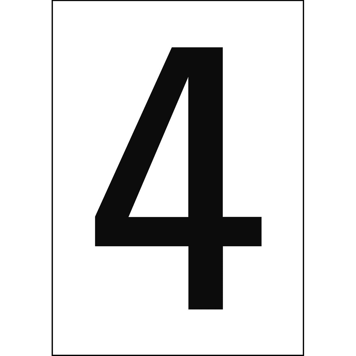 BRADY - Numeri e lettere in formato DIN A4 911337