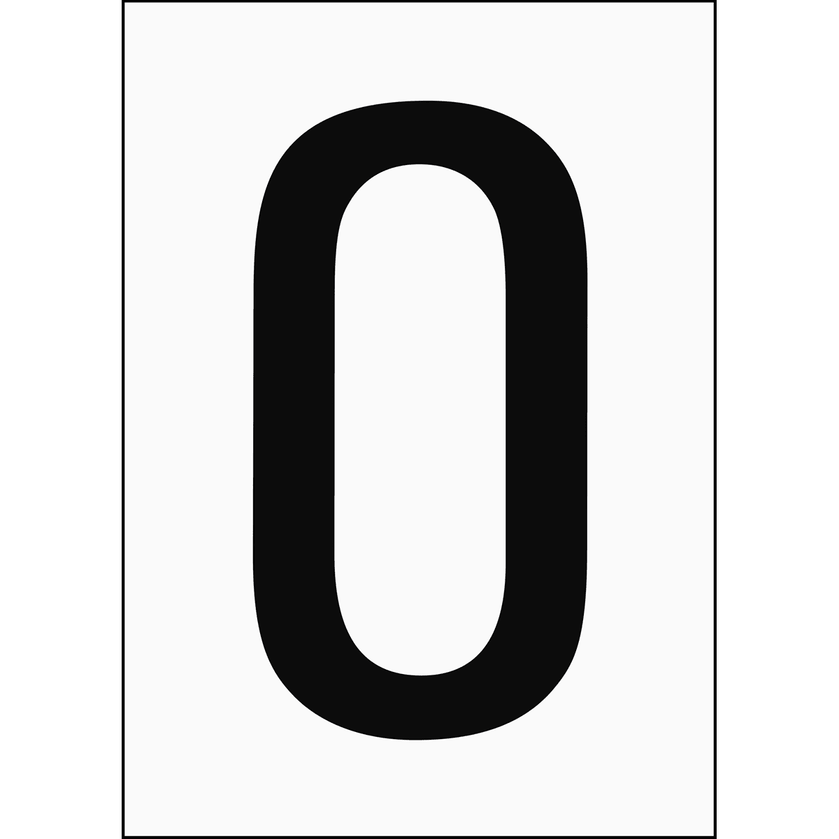 BRADY - Numeri e lettere in formato DIN A4 911341