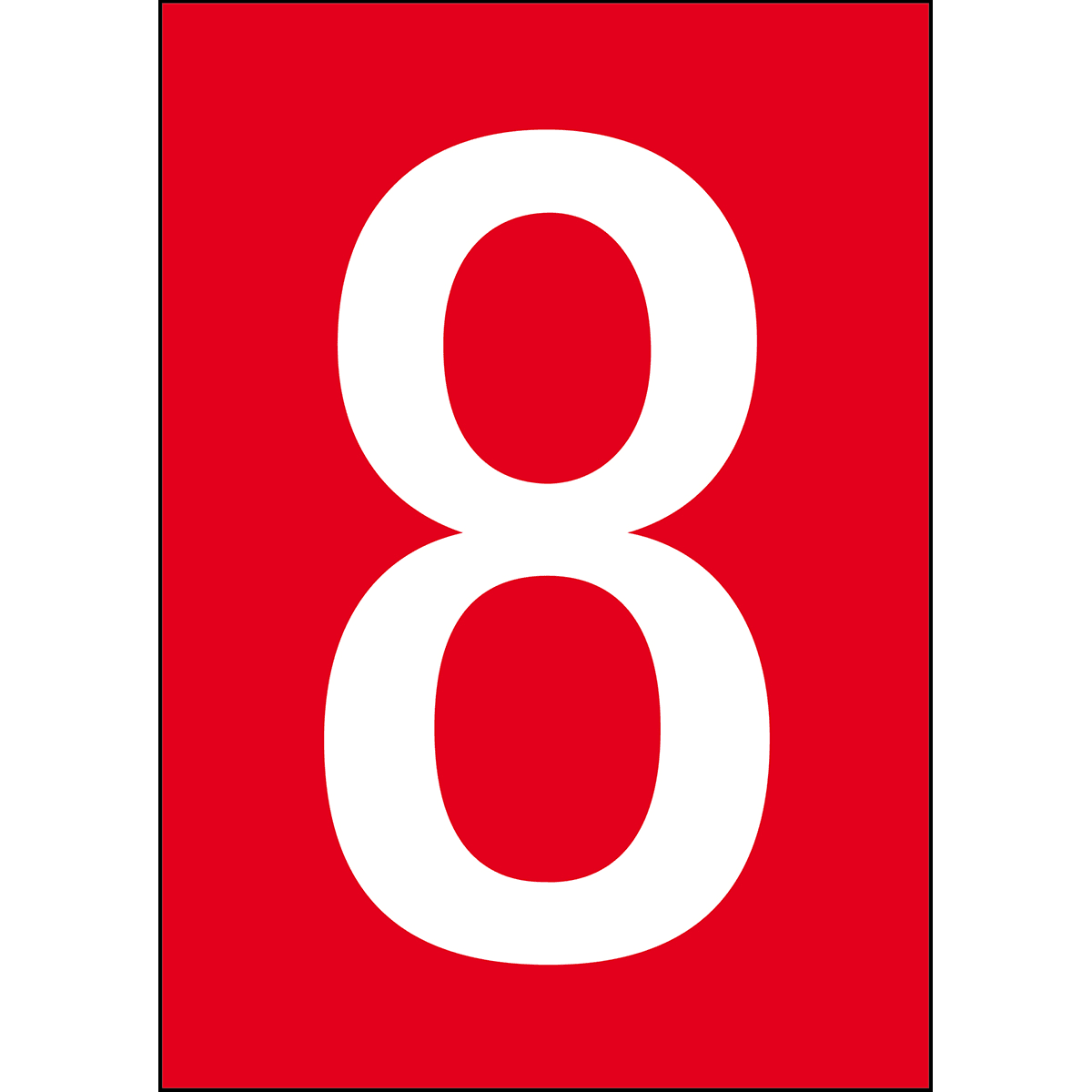 BRADY - Numeri e lettere in formato DIN A4 911372