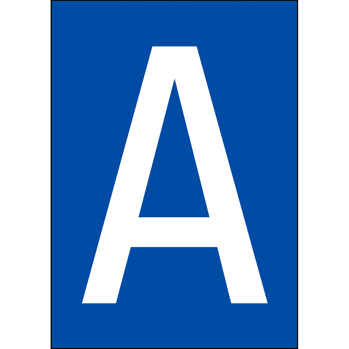 BRADY - Numeri e lettere in formato DIN A4 911448