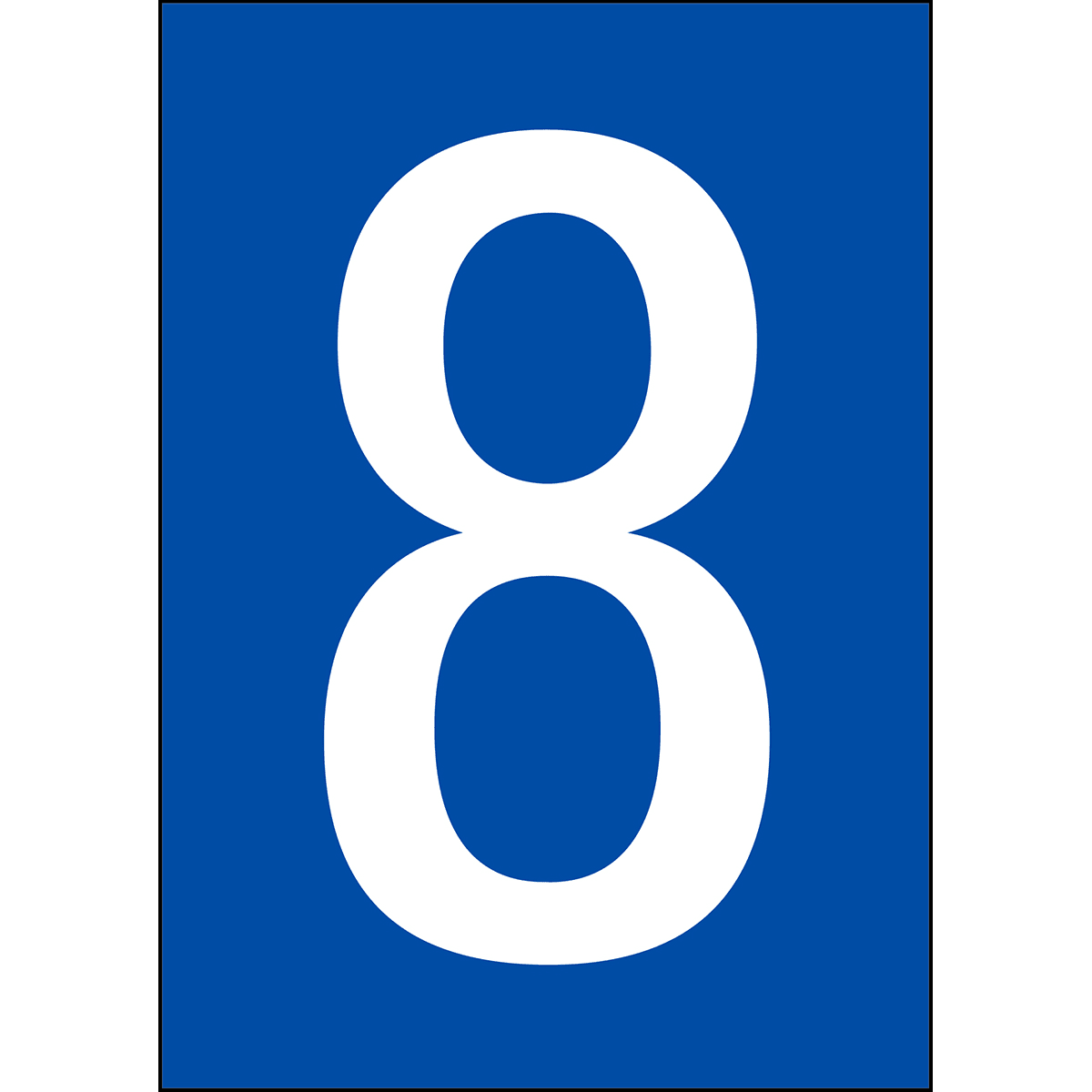 BRADY - Numeri e lettere in formato DIN A4 911450