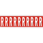 BRADY - Lettere e numeri identici su foglio per interni