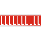 BRADY - Lettere e numeri identici su foglio per interni