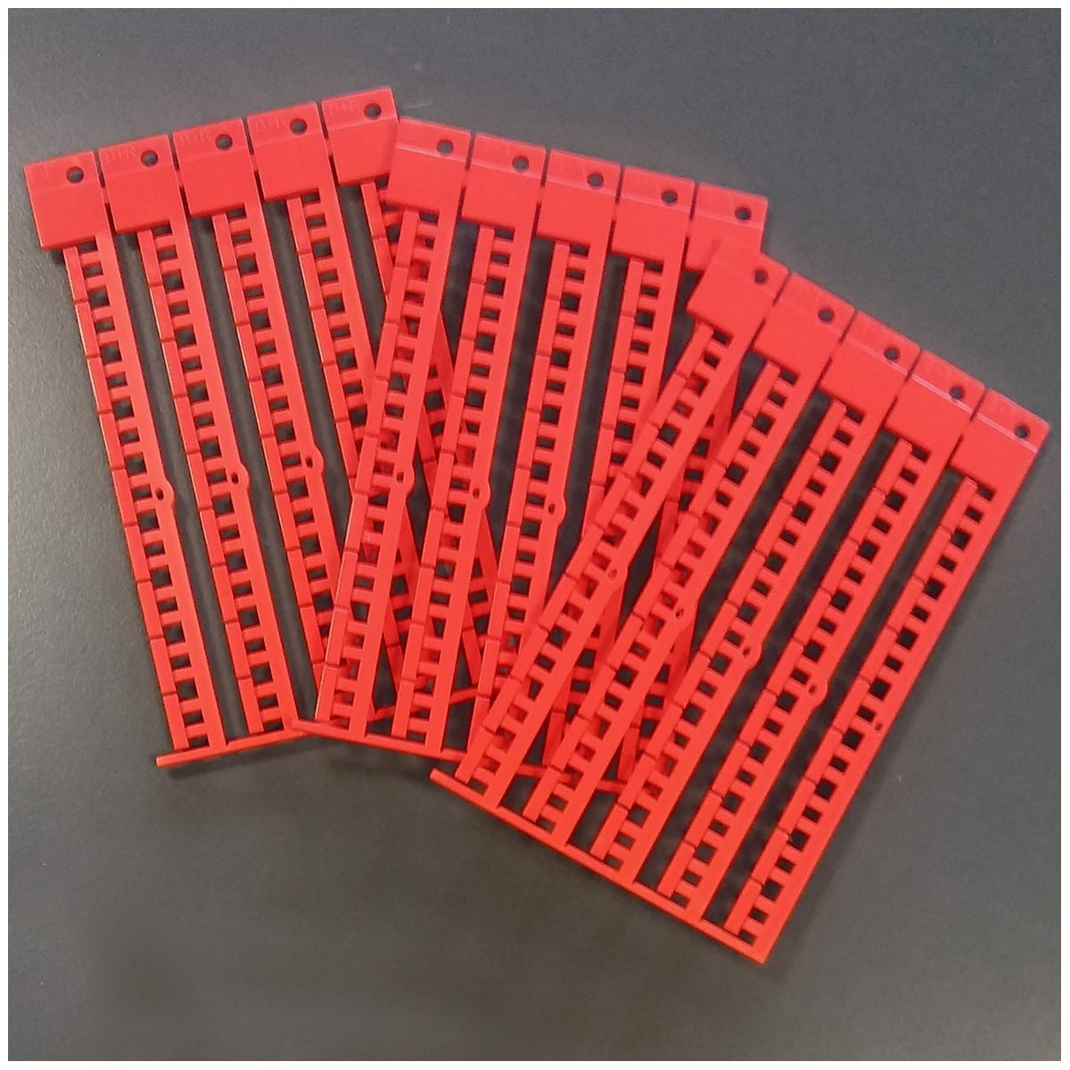 BRADY - Targhetta b+r 11x3mm rosso BR113R