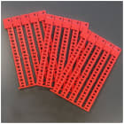 BRADY - Targhetta b+r 11x3mm rosso BR113R