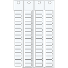 BRADY - Targhetta mors. CABUR CBD CBC 5X10 bianco
