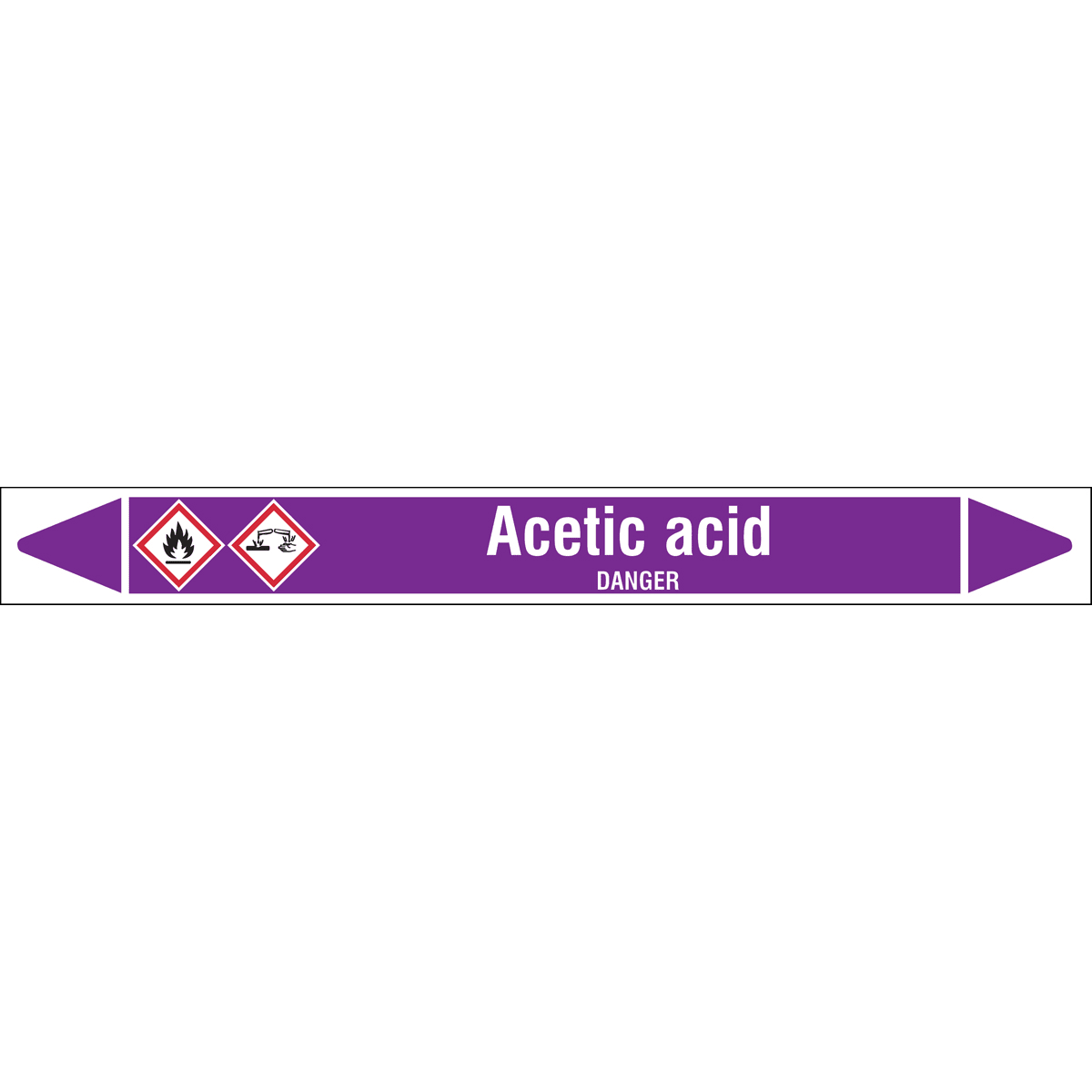 BRADY - ACETIC ACID 250X26RL-T1-LL-P21