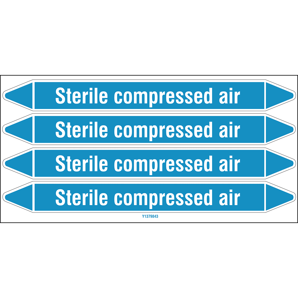 BRADY - STERILE COMPRESSED AIR 250X26CARD-T1-P8
