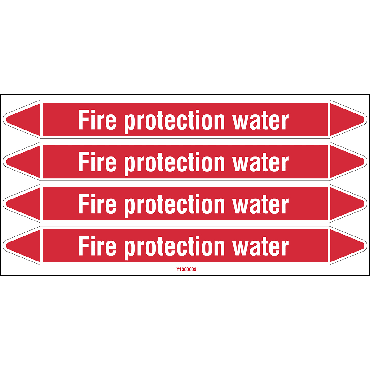 BRADY - FIRE PROTECTION WATER 250X26CARD-T1-P04