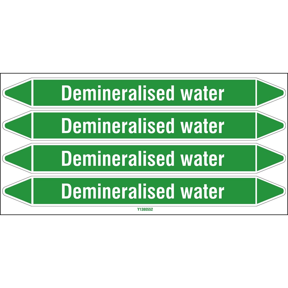 BRADY - DEMINERALISED WATER 250X26CARD-T1-P03 N009078