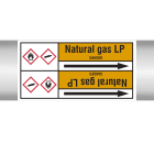 BRADY - Marcatubi in rotolo con liner, senza pittogrammi – Gas