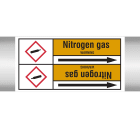 BRADY - Marcatubi in rotolo con liner e pittogrammi – Gas